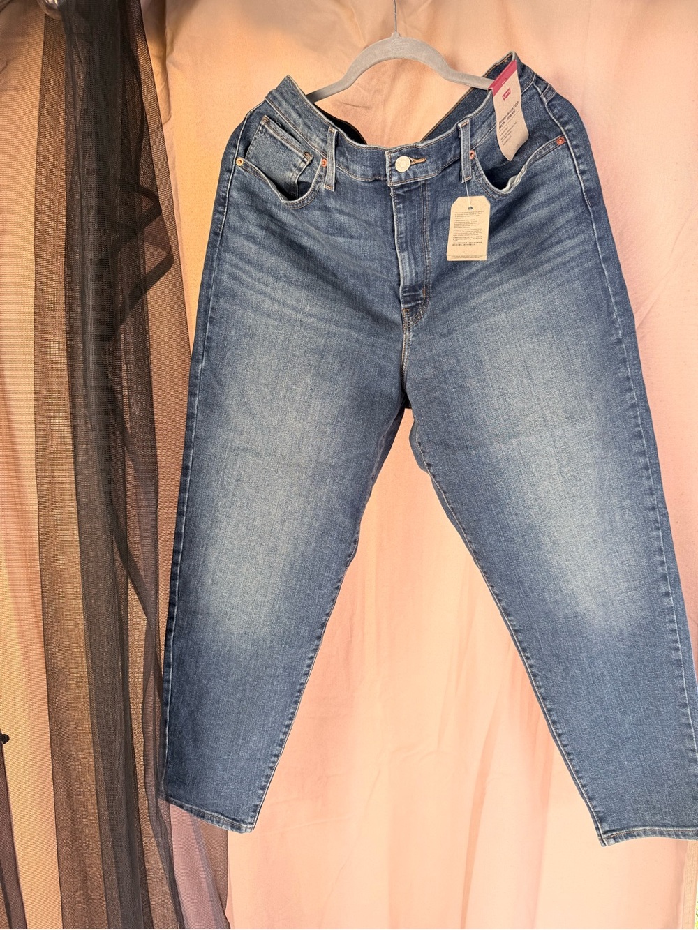 Classic High-Waisted Blue Mom Jeans for Women